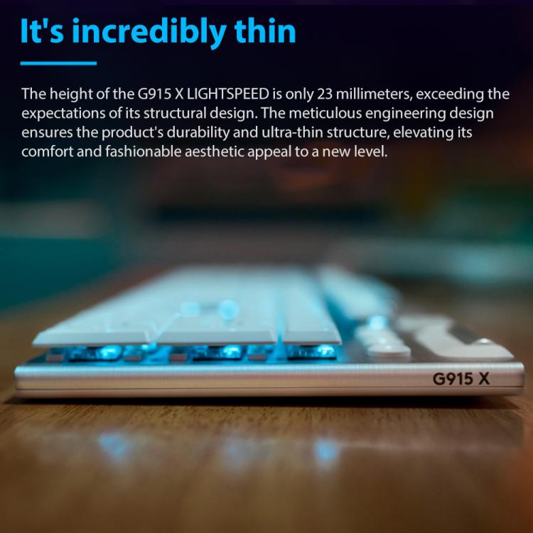 Logitech G915 X LIGHTSPEED Wireless Low Profile Gaming Keyboard