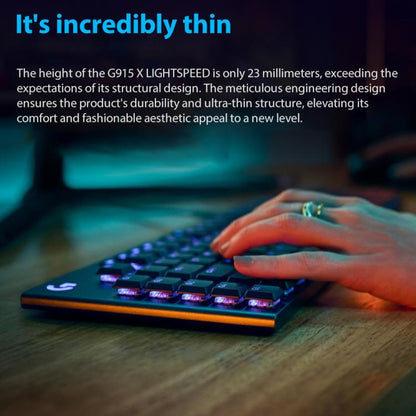 Logitech G915 X Wired Low Profile Gaming Keyboard
