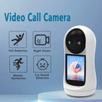 V5 2MP Home HD Full Color Two-Way Video Call Camera Support One-Click Call, EU Plug, US Plug