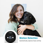 V5 2MP Home HD Full Color Two-Way Video Call Camera Support One-Click Call, EU Plug, US Plug