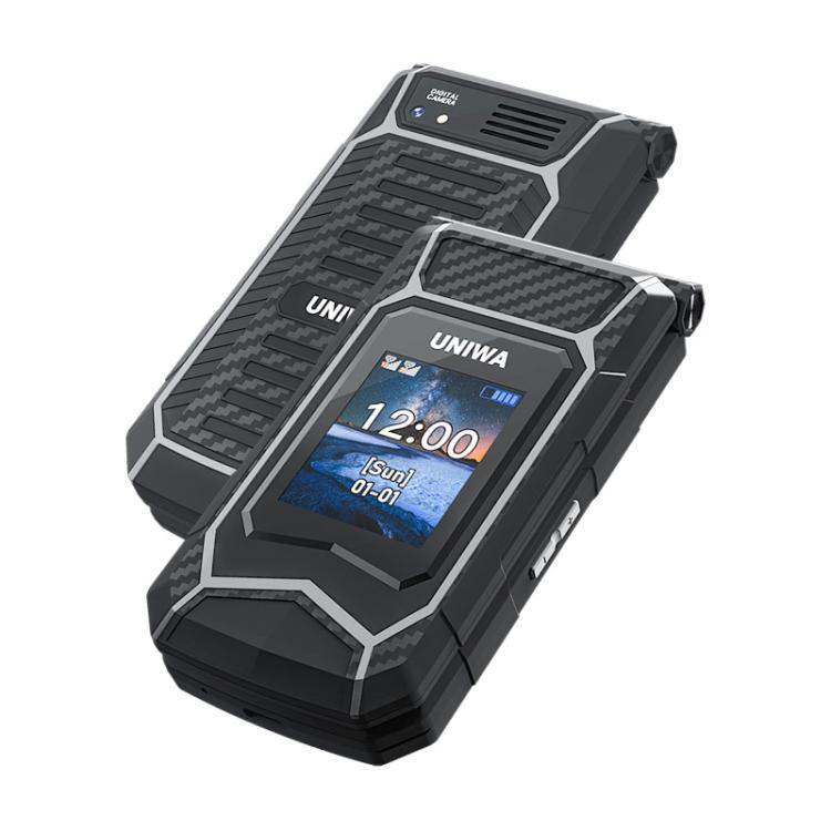 UNIWA X29 Keypad Flip Rugged Phone, 2.8 inch + 1.77 inch Double Screen, MT6261D, Network: 2G, EU Plug, US Plug, UK Plug, AU Plug