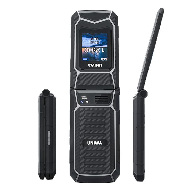 UNIWA X29 Keypad Flip Rugged Phone, 2.8 inch + 1.77 inch Double Screen, MT6261D, Network: 2G, EU Plug, US Plug, UK Plug, AU Plug