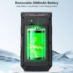 UNIWA X29 Keypad Flip Rugged Phone, 2.8 inch + 1.77 inch Double Screen, MT6261D, Network: 2G, EU Plug, US Plug, UK Plug, AU Plug