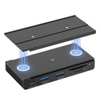 HST-2A1CTS 5 in 1 USB 3.0 Detachable Magnetic Docking Station, HST-2A1CTS