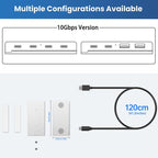 HST-2A2C 4 in 1 USB 3.2 10Gbps Detachable Magnetic Docking Station, HST-2A2C