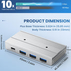 HST-3A1C 4 in 1 USB 3.0 Detachable Magnetic Docking Station, HST-3A1C