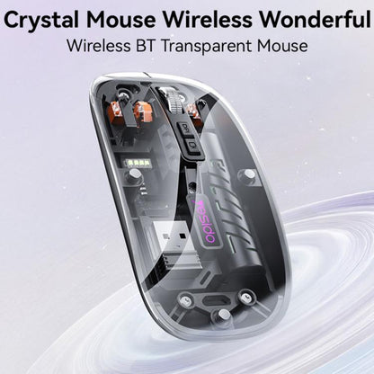 Yesido KB29 Transparent Bluetooth Dual Mode Wireless Mouse, KB29 (White), KB29 (Black)