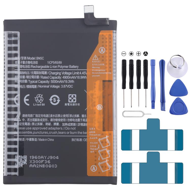 Battery Replacement, For Xiaomi Redmi Turbo 4 K80 / K80 Pro BM69 6550mAh, For Redmi Note 14 Pro+ 5G BM68 6200mAh, For Xiaomi Redmi Note 14 Pro BN5W 5500mAh, For Xiaomi POCO C65 / M6 5G / Redmi 13C BN5Q 5000mAh, For Xiaomi 13T / Poco X6 Pro 5G BM5T 5000...