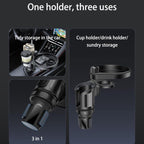 Yesido C180 3 in 1 Car Multi-function Tray Water Cup Holder, C180