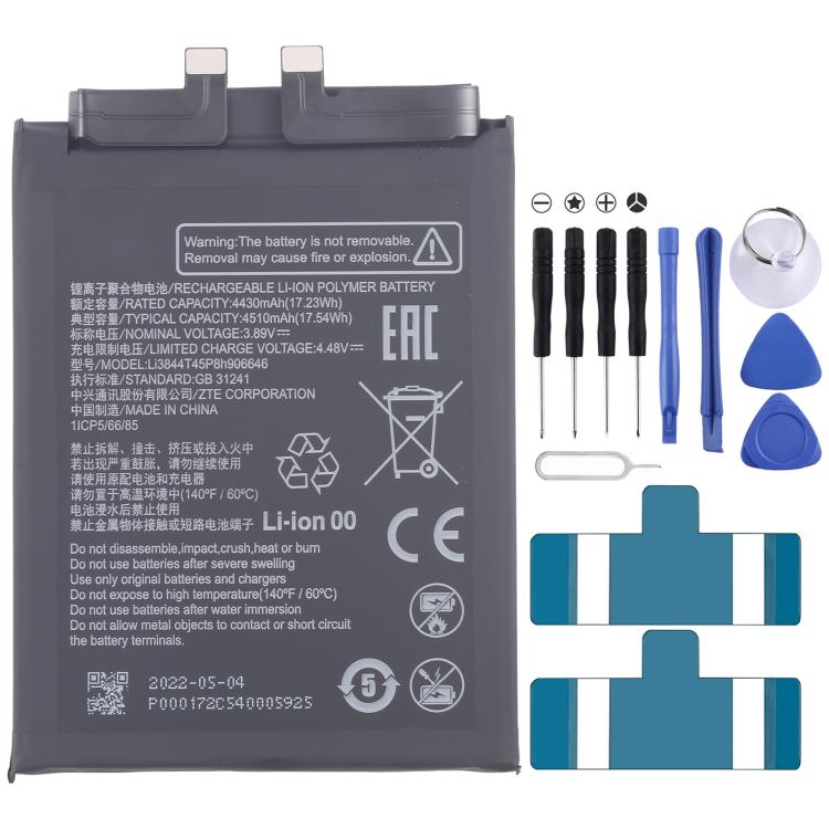 Battery Replacement, For ZTE Blade A35 / A55 Z2453 BL-49S-976546 5000mAh, For Nubia Flip 5G NX724J 3290mAh 970mAh 1 Pair, For ZTE Blade A73 CN550 E6553ZTE-B 5000mAh, For ZTE Blade A52 Lite Li3939T44P10h826645 4000mAh, For ZTE Blade 20 Smart V1050 5000m...