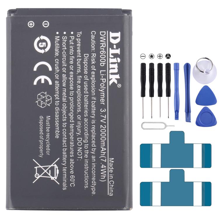 Battery Replacement, For D-Link BM600 DWRr600b DWRr600b 2000mAh