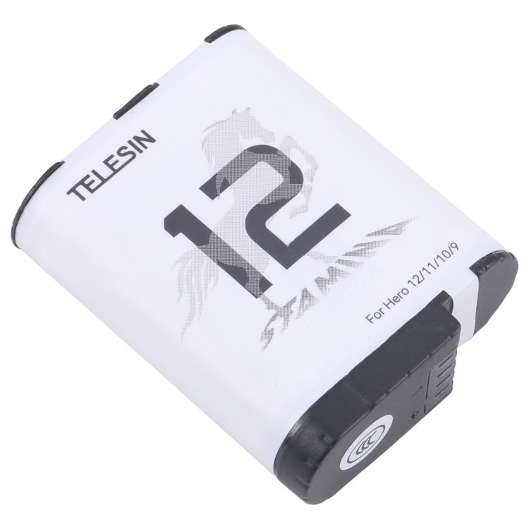 TELESIN Battery Replacement, For GoPro Hero 12 / 11 / 10 / 9