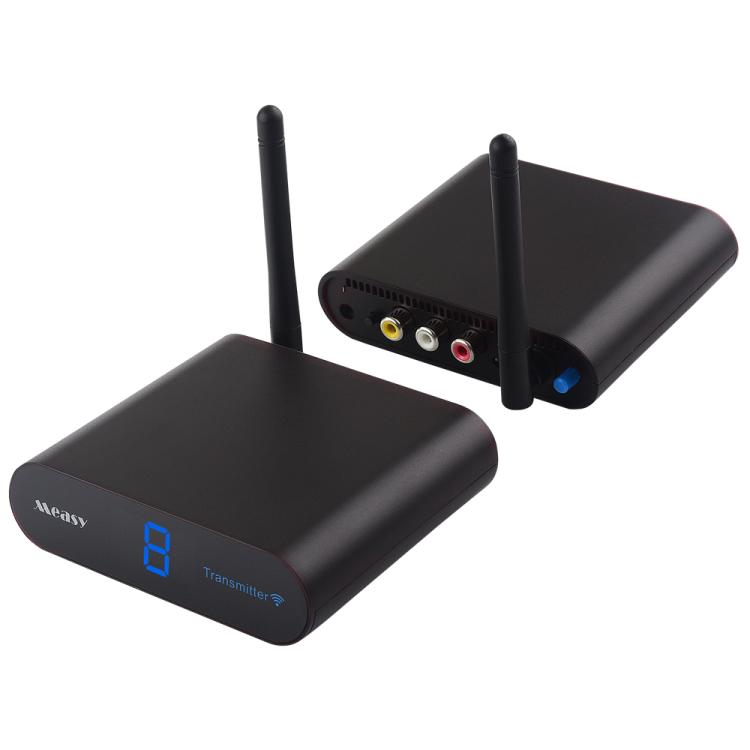 Measy AV220 2.4GHz Wireless Audio / Video Transmitter and Receiver, Distance: 200m, AV220 Black