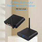 Measy AV220 2.4GHz Wireless Audio / Video Transmitter and Receiver, Distance: 200m, AV220 Black