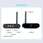 Measy AV220 2.4GHz Wireless Audio / Video Transmitter and Receiver, Distance: 200m, AV220 Black