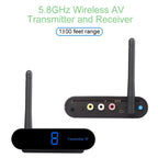 Measy AV540 5.8GHz Wireless Audio / Video Transmitter and Receiver with Infrared Return Function, Distance: 400m, AV540 Black