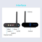 Measy AV230 2.4GHz Wireless Audio / Video Transmitter and Receiver with Infrared Return Function, Distance: 300m, AV230 Black
