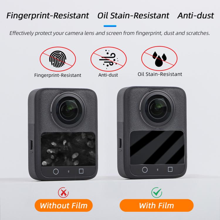 Sunnylife Screen Protector Tempered Glass Protective Film For DJI Osmo 360, 1pcs, 2pcs