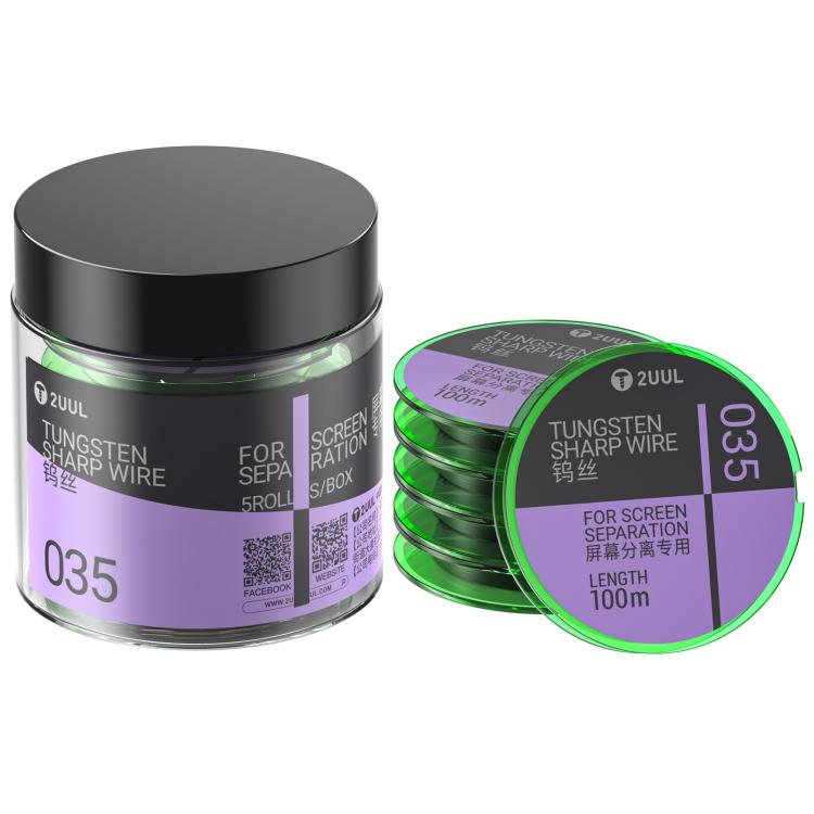 2UUL WS-035 0.035mm 100m Tungsten Sharp Diamond Wire, 2UUL WS-035