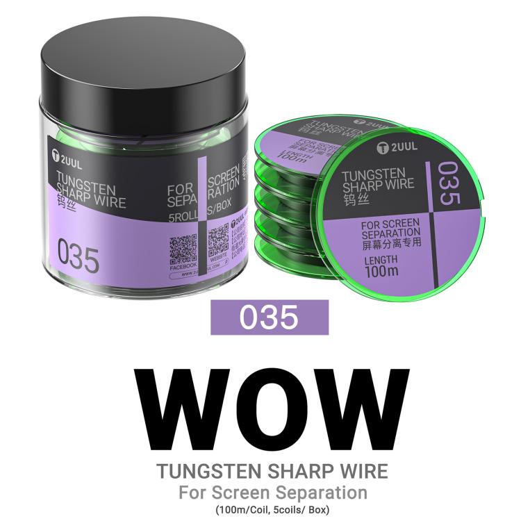 2UUL WS-035 0.035mm 100m Tungsten Sharp Diamond Wire, 2UUL WS-035