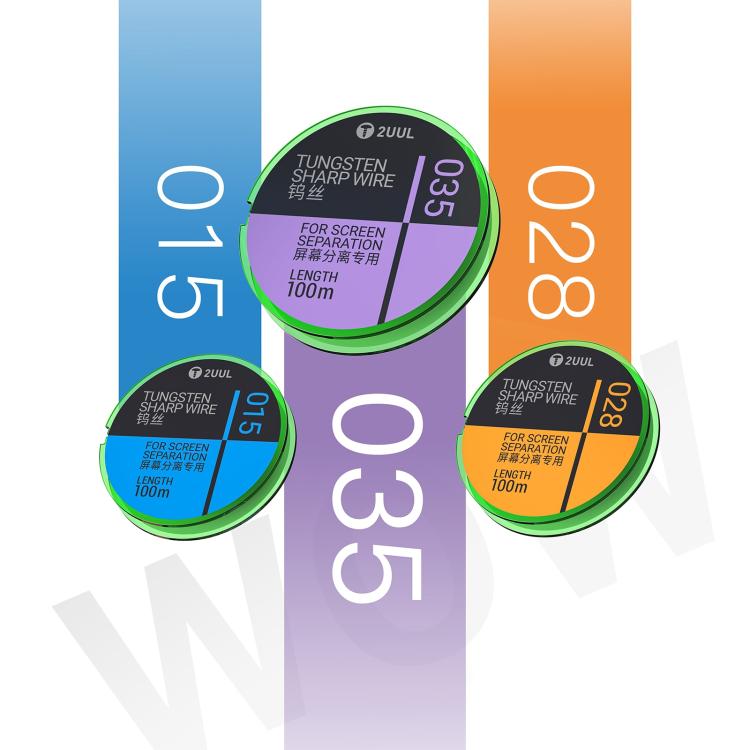 2UUL WS-035 0.035mm 100m Tungsten Sharp Diamond Wire, 2UUL WS-035