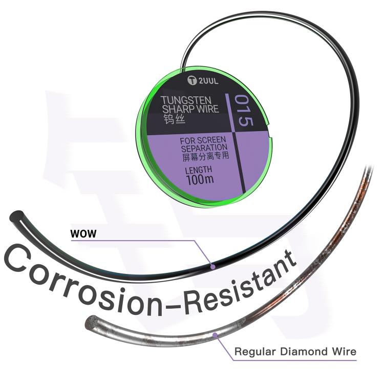 2UUL WS-035 0.035mm 100m Tungsten Sharp Diamond Wire, 2UUL WS-035