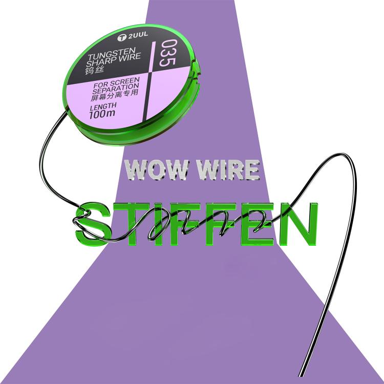 2UUL WS-035 0.035mm 100m Tungsten Sharp Diamond Wire, 2UUL WS-035
