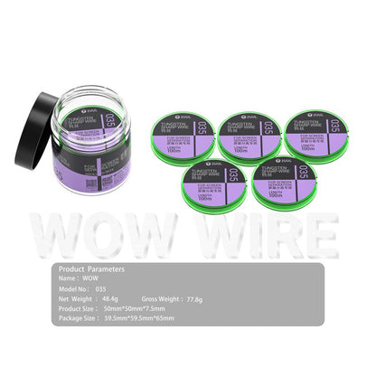 2UUL WS-035 0.035mm 100m Tungsten Sharp Diamond Wire, 2UUL WS-035
