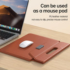 Handle Portable Laptop Briefcase PU Leather Laptop Sleeve with Foldable Stand, For 13 / 14 inch, For 15 / 16.1 inch