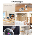 Yesido KM26 3.5 inch TFT screen 2.4G Baby Monitor Care Camera, Plug: UK Plug, KM26