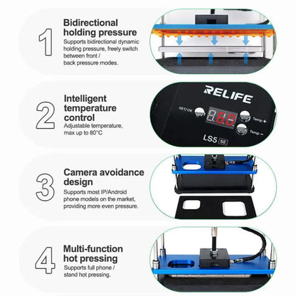 Relife LS5 SE Bidirectional Heating Holding Pressure Platform, EU Plug, US Plug
