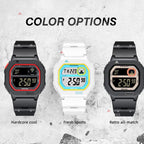 NORTH EDGE X1 Outdoor Single Display Square Waterproof Luminous Electronic Watch