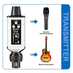 DEBRA EMX-1 XLR Adapter Portable Wireless Monitor System Transmitter & Receiver, TX & RX