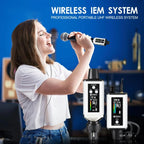 DEBRA EMX-1 Portable Wireless Monitor System Receiver + Earphones, RX & Earphones