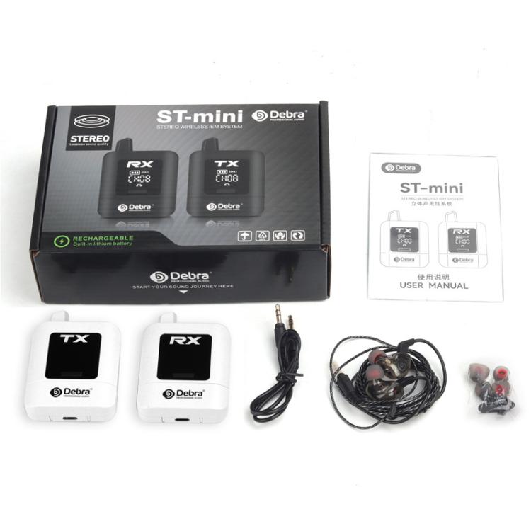 DEBRA ST-mini 2.4G Stereo Wireless Monitor System Transmitter & Receiver, TX & RX