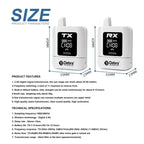 DEBRA ST-mini 2.4G Stereo Wireless Monitor System Receiver + Earphones, RX & Earphones