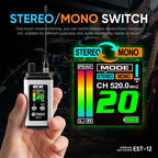 DEBRA EST-12 Portable Stereo Wireless Monitor System Transmitter & Receiver, EST-12