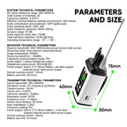 DEBRA EST-12 Portable Stereo Wireless Monitor System Transmitter & Receiver, EST-12