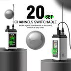 DEBRA EST-12 Portable Stereo Wireless Monitor System Transmitter & Receiver, EST-12