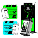 DEBRA EST-12 Portable Stereo Wireless Monitor System Transmitter & Receiver, EST-12