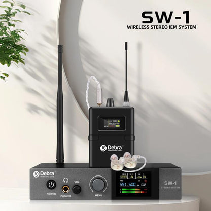 DEBRA SW-1 Professional Stage Wireless Stereo Monitor System with One Receivers, SW-1