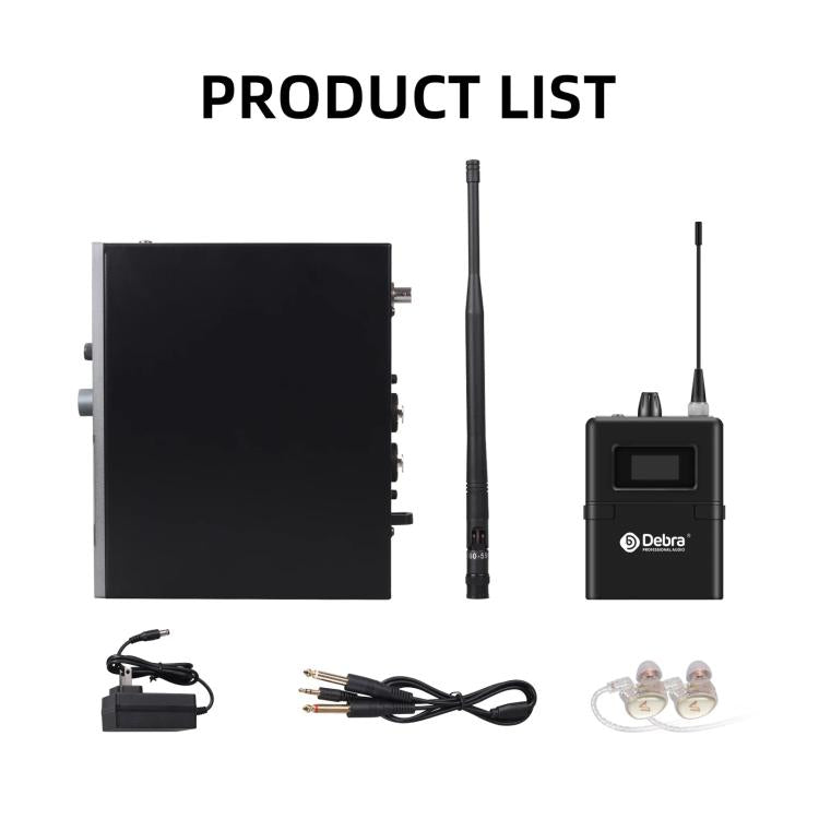 DEBRA SW-1 Professional Stage Wireless Stereo Monitor System with One Receivers, SW-1