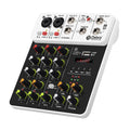 DEBRA V4 4-Channels Audio Mixer with Reverb Sound Card for Live Streaming, V4