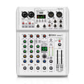 DEBRA PRMX-6 4-Channels Audio Mixer DSP Reverb for Live Recording, PRMX-6