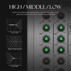 DEBRA PRMX-6 4-Channels Audio Mixer DSP Reverb for Live Recording, PRMX-6