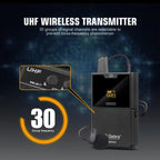 DEBRA DV-01 Wireless Lavalier Microphone TX & RX Outdoor Interview Live Broadcast, DV-01