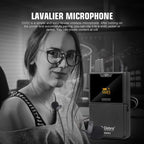 DEBRA DV-01 Wireless Lavalier Microphone TX & RX Outdoor Interview Live Broadcast, DV-01