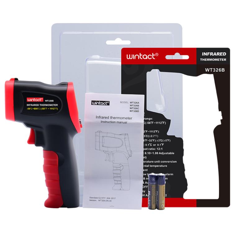 Wintact WT326B Portable Infrared Thermometer, Measuring Range: -50 to 600 Degrees Celsius, WT326B