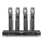 DEBRA R404 UHF Wireless Microphone 4-in-1 Professional Stage Performance Conference Handheld Mic, R404