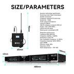DEBRA R404 UHF Wireless Microphone 4-in-1 Professional Stage Performance Conference Handheld Mic, R404